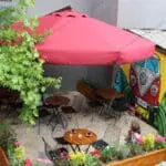 Yuvarlak Bahçe Şemsiyesi