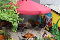 Yuvarlak Bahçe Şemsiyesi