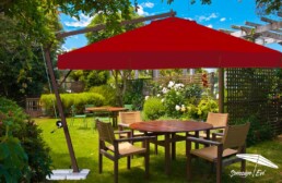 Bah&ccedil;e Dekorasyonu &Ouml;nerileri Şemsiye Evi Bah&ccedil;e Şemsiyesi